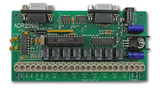  ADR2200 RS232 to 8-channel relay interface module.