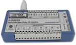 ADU218 8-channel Solid-State USB Relay I/O Interface module.