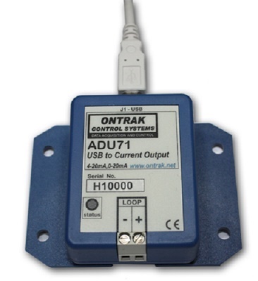 ADU71 USB to 0-20mA, 4-20mA Current Loop Output Interface