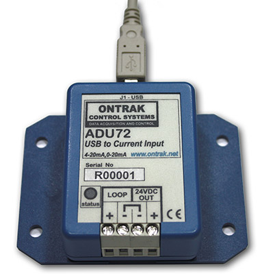 ADU72 USB to 4-20mA Input Module.