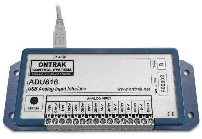 ADU816 USB to Analog Voltage/Current Input Module